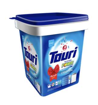 علبة مسحوق الغسيل توري